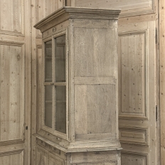 18th Century Louis XVI Inlaid Stripped Oak Bookcase ~ Bibliotheque