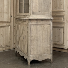 18th Century Louis XVI Inlaid Stripped Oak Bookcase ~ Bibliotheque