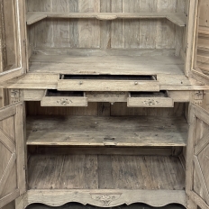 18th Century Louis XVI Inlaid Stripped Oak Bookcase ~ Bibliotheque