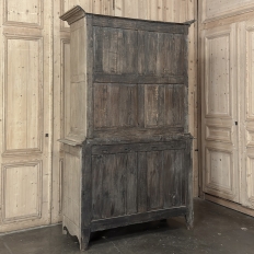 18th Century Louis XVI Inlaid Stripped Oak Bookcase ~ Bibliotheque