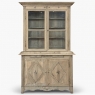 18th Century Louis XVI Inlaid Stripped Oak Bookcase ~ Bibliotheque