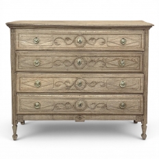 18th Century Li&egrave;geois Louis XVI Period Stripped Oak Commode