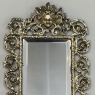 Pair of 19th Century Italian Renaissance Cast Bronze Mirrored Wall Sconces