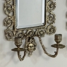 Pair of 19th Century Italian Renaissance Cast Bronze Mirrored Wall Sconces