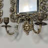 Pair of 19th Century Italian Renaissance Cast Bronze Mirrored Wall Sconces
