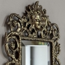 Pair of 19th Century Italian Renaissance Cast Bronze Mirrored Wall Sconces