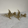 Pair of Renaissance Revival Brass Dragon Candlesticks