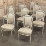 Set of 8 French Louis XVI Painted Dining Chairs