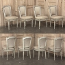 Set of 8 French Louis XVI Painted Dining Chairs