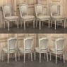 Set of 8 French Louis XVI Painted Dining Chairs