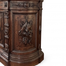 Grand 19th Century French Renaissance Revival Bookcase signed by Sculptor Benjamin Deguil