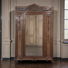 19th Century French Louis XVI Walnut Armoire