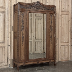 19th Century French Louis XVI Walnut Armoire