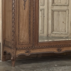19th Century French Louis XVI Walnut Armoire