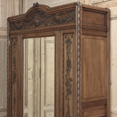 19th Century French Louis XVI Walnut Armoire