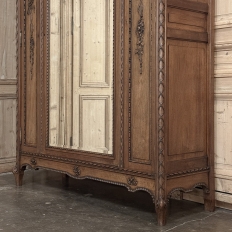 19th Century French Louis XVI Walnut Armoire