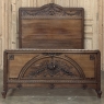 19th Century French Louis XVI Walnut Bed