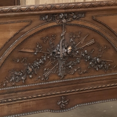 19th Century French Louis XVI Walnut Bed