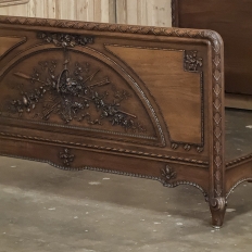19th Century French Louis XVI Walnut Bed