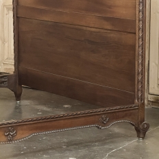 19th Century French Louis XVI Walnut Bed