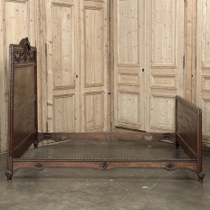 19th Century French Louis XVI Walnut Bed
