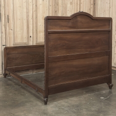 19th Century French Louis XVI Walnut Bed
