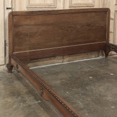 19th Century French Louis XVI Walnut Bed