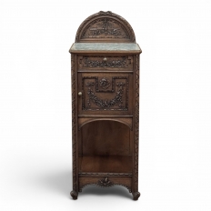 19th Century French Louis XVI Walnut Nightstand