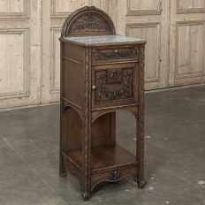 19th Century French Louis XVI Walnut Nightstand