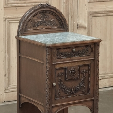 19th Century French Louis XVI Walnut Nightstand
