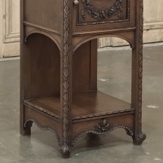 19th Century French Louis XVI Walnut Nightstand