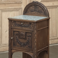 19th Century French Louis XVI Walnut Nightstand
