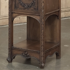 19th Century French Louis XVI Walnut Nightstand