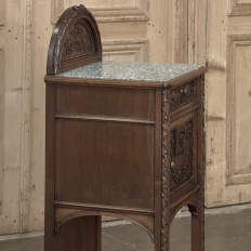 19th Century French Louis XVI Walnut Nightstand