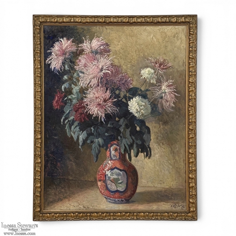 Antique Framed Oil Painting on Panel by Joseph Couture (1890-1965)