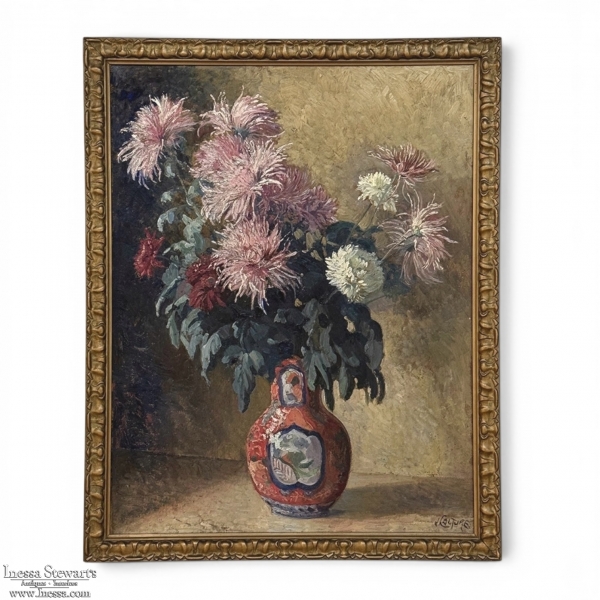 Antique Framed Oil Painting on Panel by Joseph Couture (1890-1965)