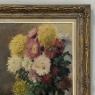 Framed Oil on Canvas, Still Life with Chrysanthemums, by M. Taquet-Beal, 1944, Belgium