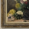Framed Oil on Canvas, Still Life with Chrysanthemums, by M. Taquet-Beal, 1944, Belgium
