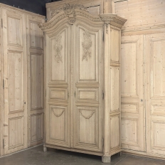 Grand 18th Century Oak Louis XVI Armoire from Namur
