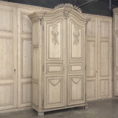 Grand 18th Century Oak Louis XVI Armoire from Namur