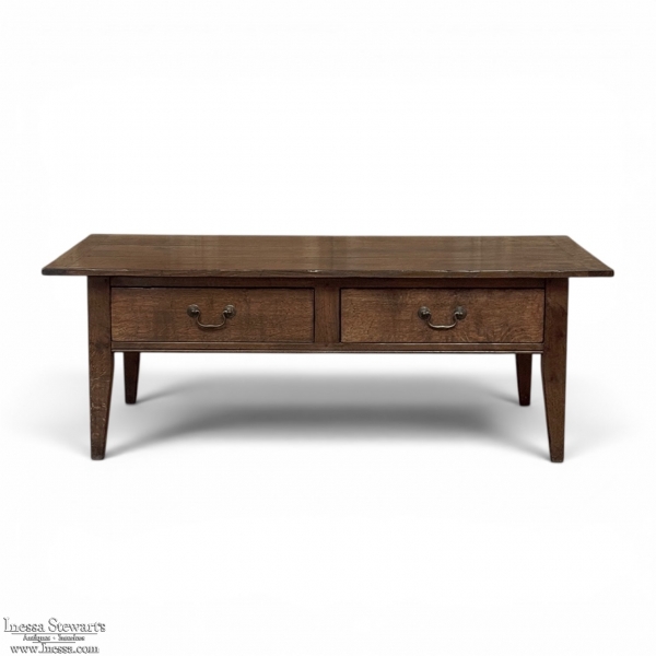 18th Century European Oak Country Coffee Table