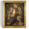 “Maternité” Framed Oil Painting on Canvas by Marcel Dumont ~ Dated 1943 
