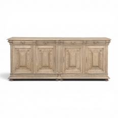 19th Century Louis XIV Style Stripped Oak Buffet