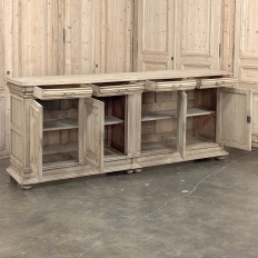 19th Century Louis XIV Style Stripped Oak Buffet