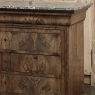 Louis Philippe Period Burl Walnut Marble Top Commode