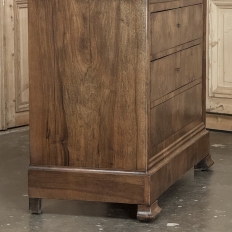 Louis Philippe Period Burl Walnut Marble Top Commode