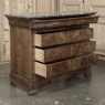 Louis Philippe Period Burl Walnut Marble Top Commode