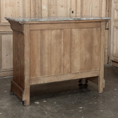 Louis Philippe Period Burl Walnut Marble Top Commode