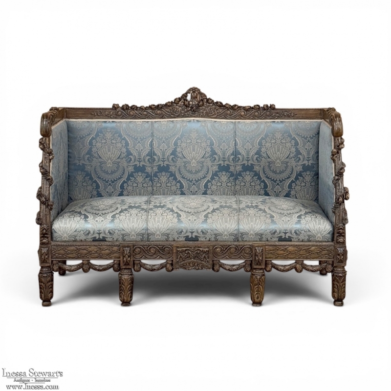 19th Century French Louis XVI Canape ~ Settee