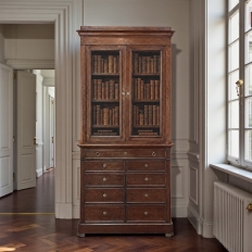 19th Century Louis Philippe Period Walnut Bookcase